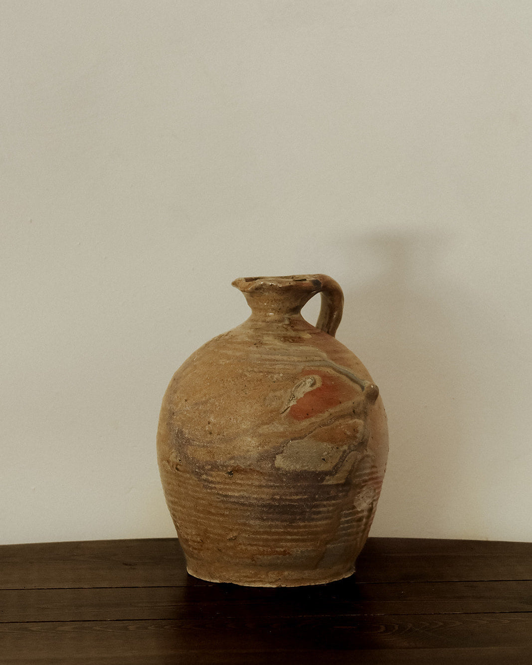Antique French Stoneware Oil Jug - III