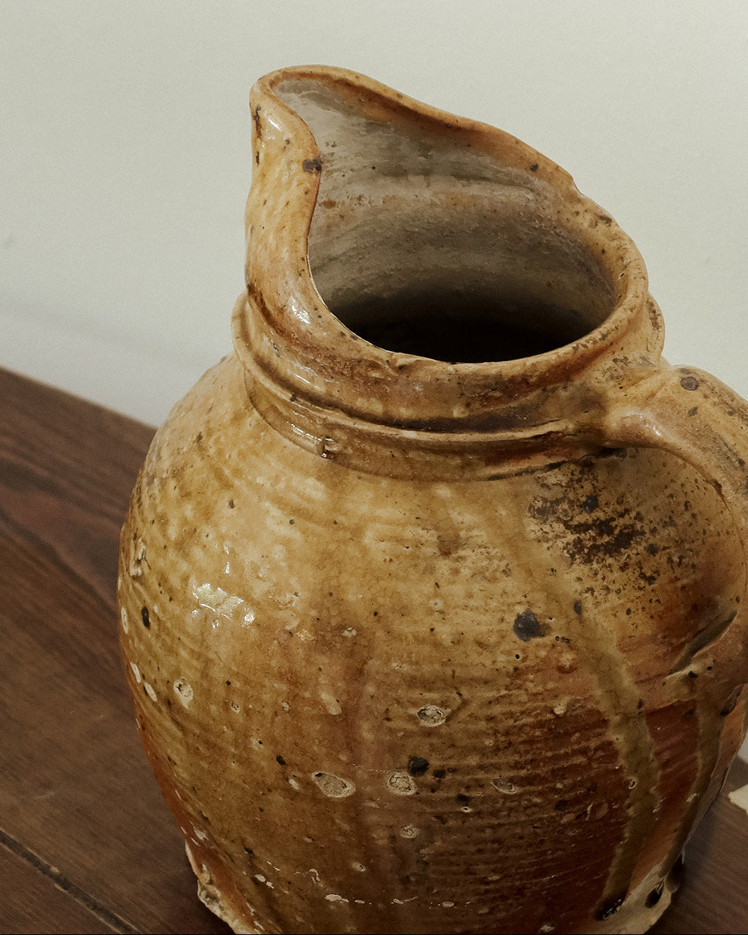 Antique French Stoneware Pitcher - I
