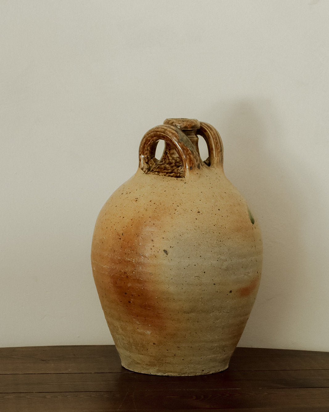 Antique French Stoneware Oil Jug - II