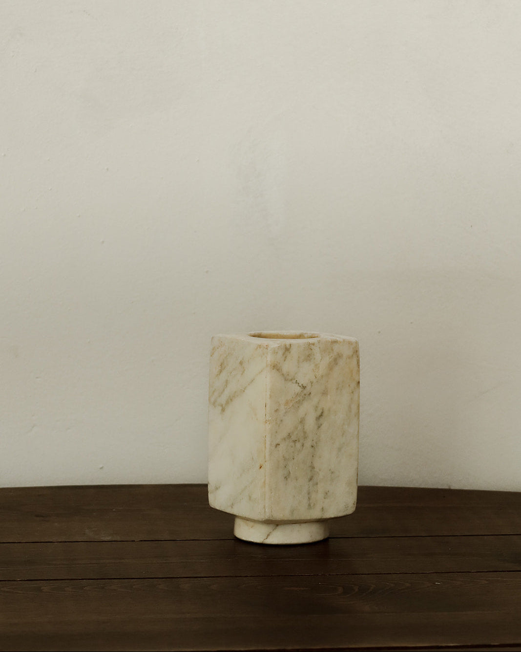 Carved Marble Vessel