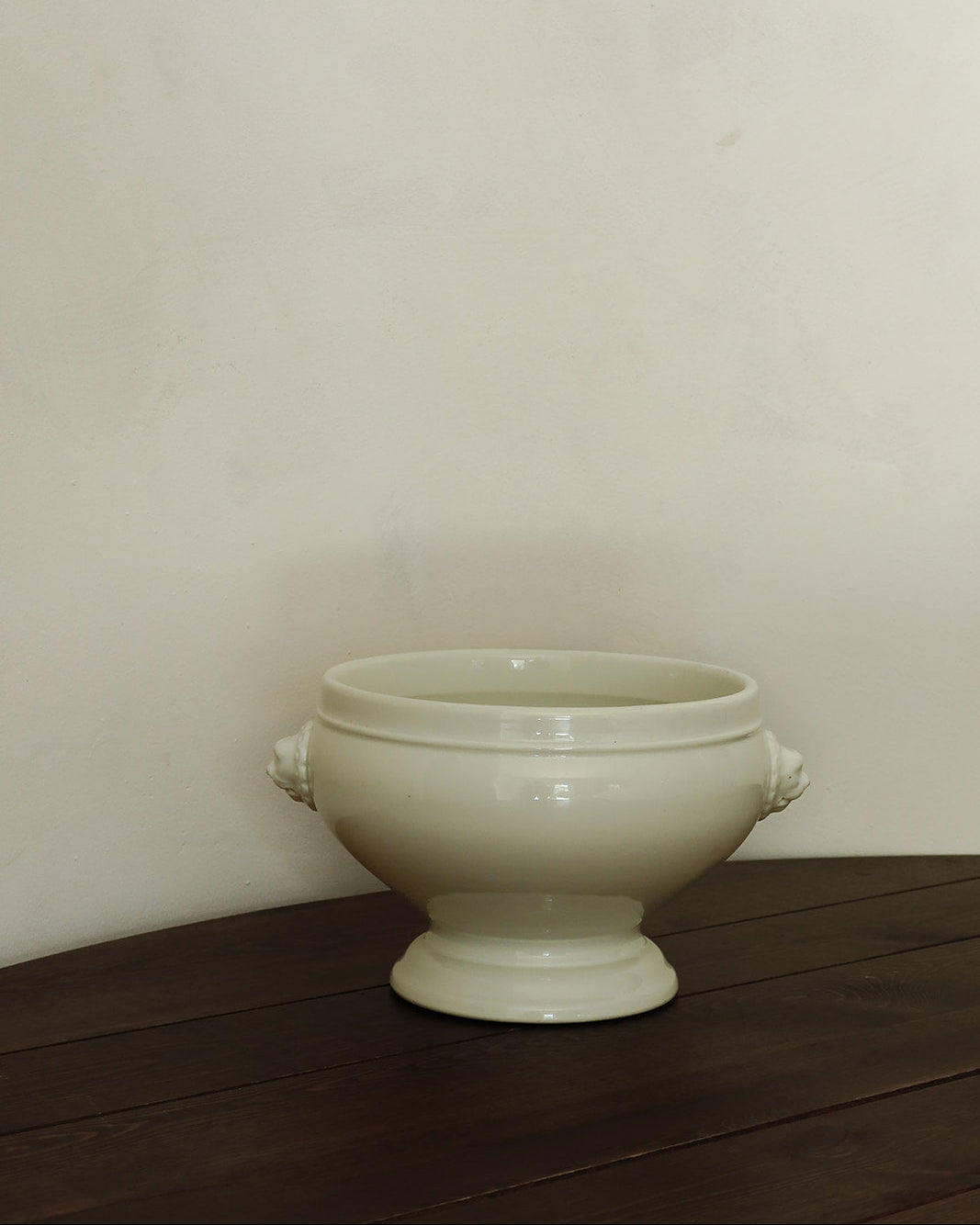 Antique Lion-Handled Tureen Bowl
