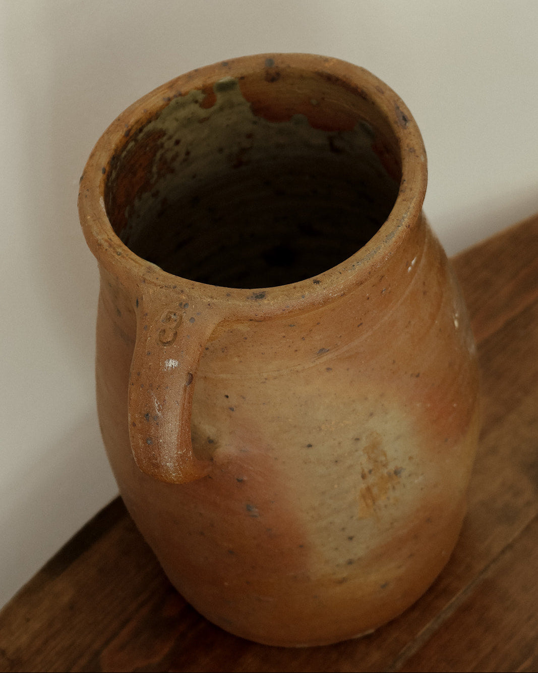Antique French Stoneware Pitcher - II