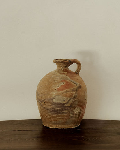 Antique French Stoneware Oil Jug - III