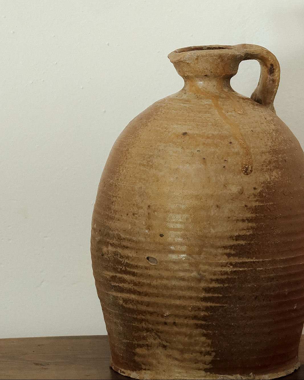 Antique French Stoneware Oil Jug - IV