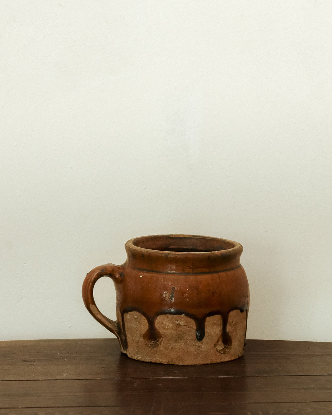 Antique French Stoneware Cooking Pot