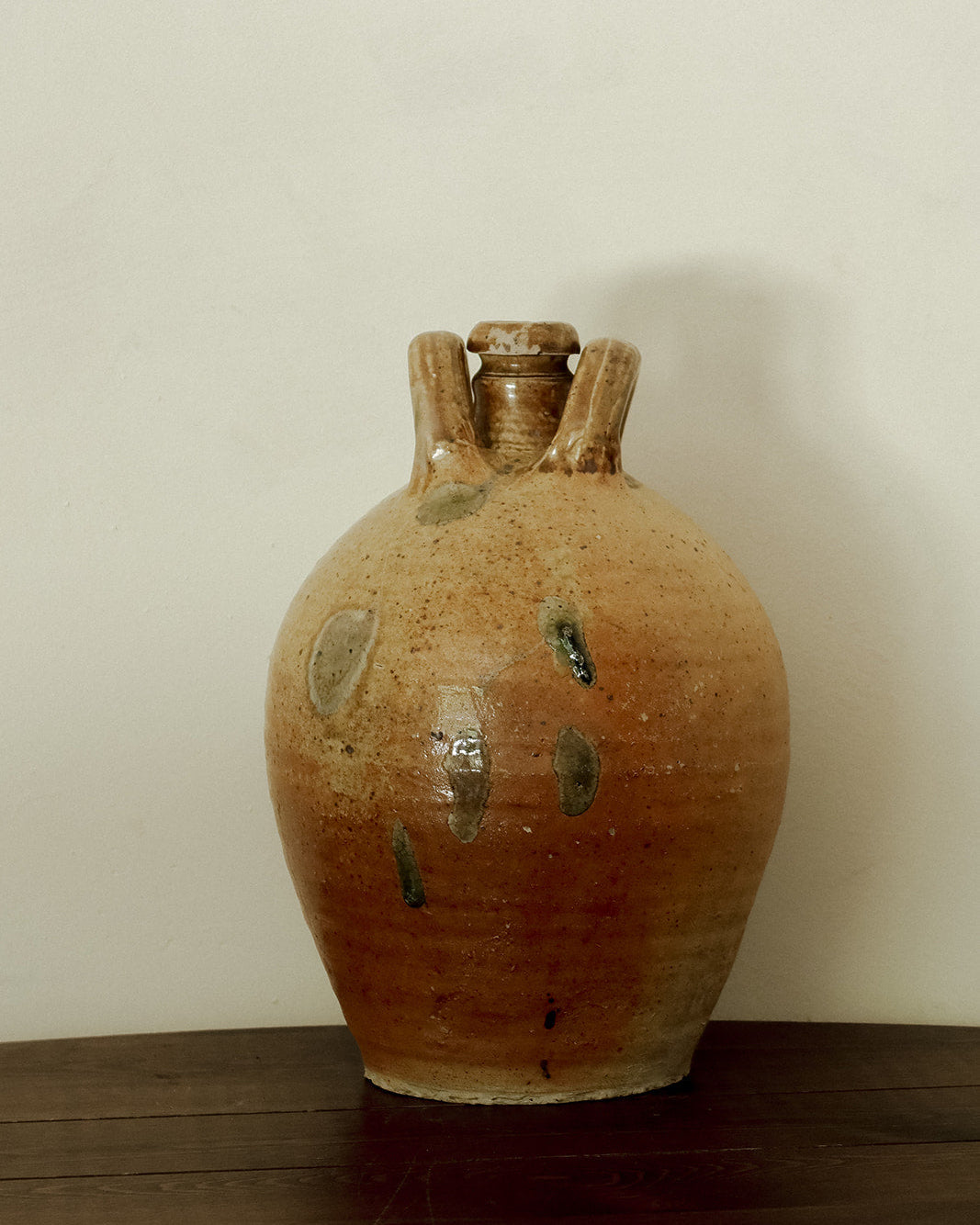 Antique French Stoneware Oil Jug - II