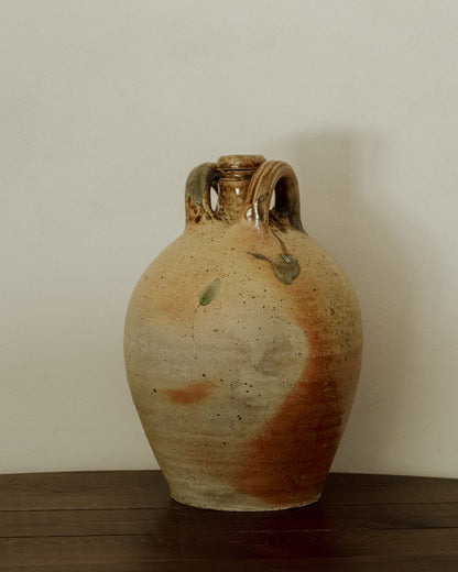Antique French Stoneware Oil Jug - II