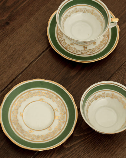 Pair of Empire Portrait Teacups