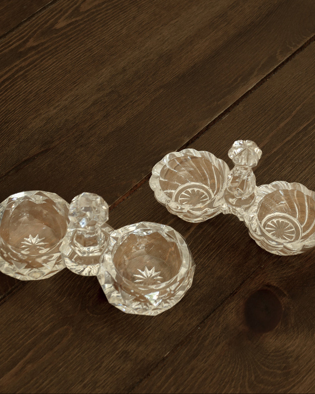 Baccarat Crystal Double Salt Cellar-I