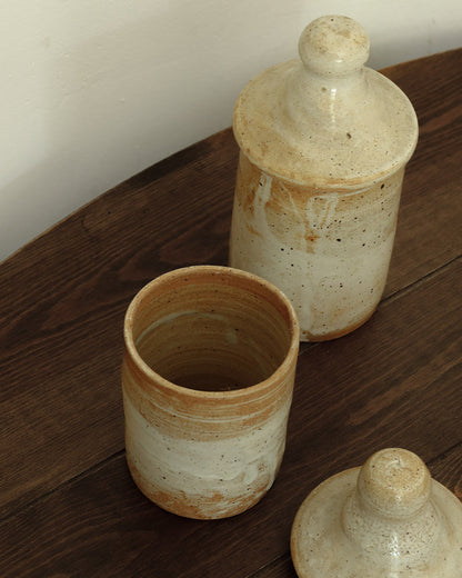 French Stoneware Canister Set