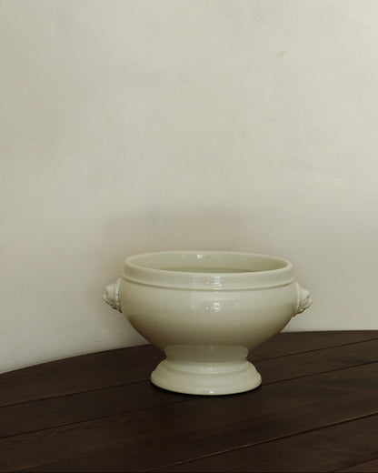 Antique Lion-Handled Tureen Bowl