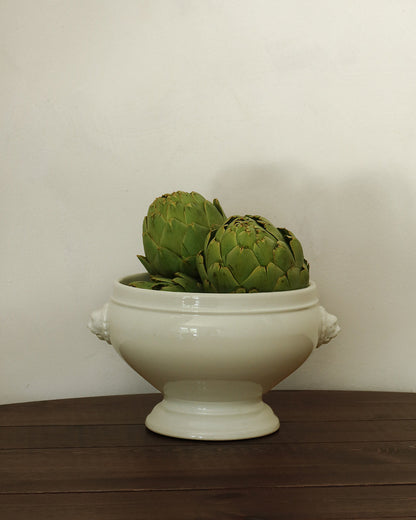Antique Lion-Handled Tureen Bowl