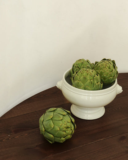 Antique Lion-Handled Tureen Bowl