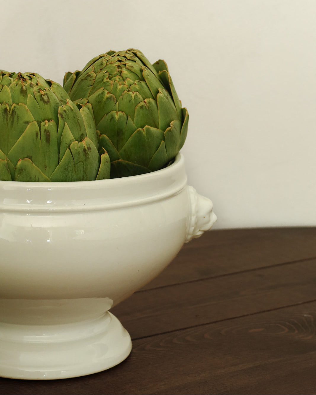Antique Lion-Handled Tureen Bowl