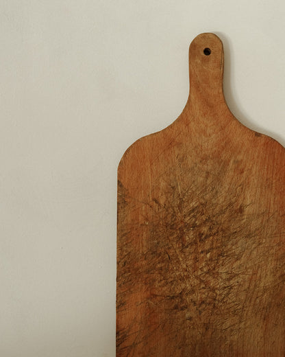 Antique Wood Cutting Board - V